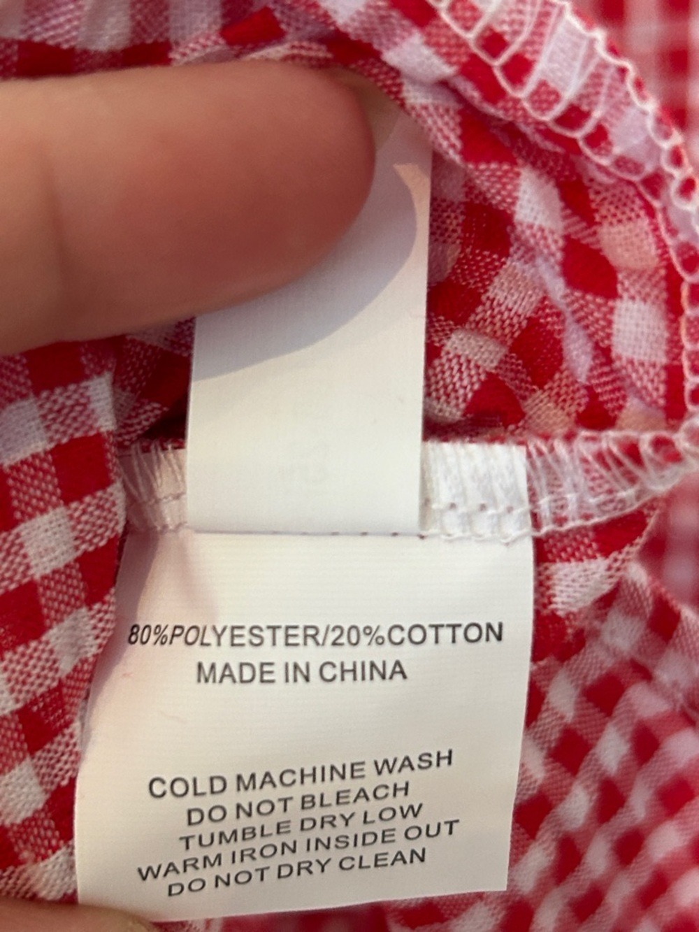 Cecilia & Lou Red and White Gingham Button-Up | NWT | 5T - Picture 6 of 6